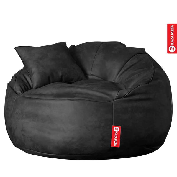 Leather Bean Bag Chair - kazamezza